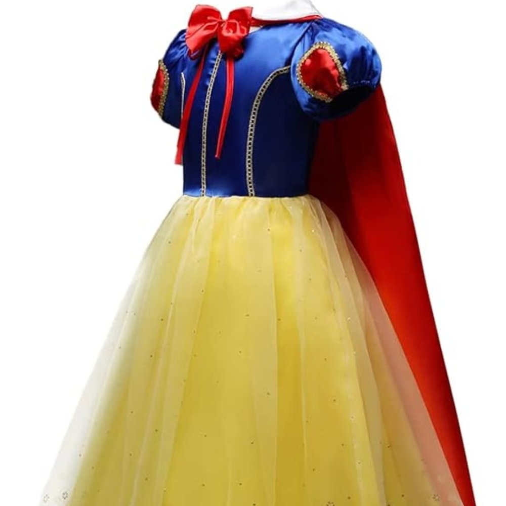 Snow White Dress for Little Girls - Elegant Birthday Party Dress - Picture 2 of 8